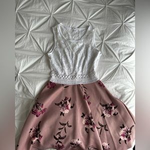 Ardene lace & floral dress